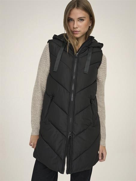 JDYSKYLAR HOOD WAISTCOAT OTW NOOS black