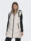 JDYSKYLAR HOOD WAISTCOAT OTW NOOS chateau gray