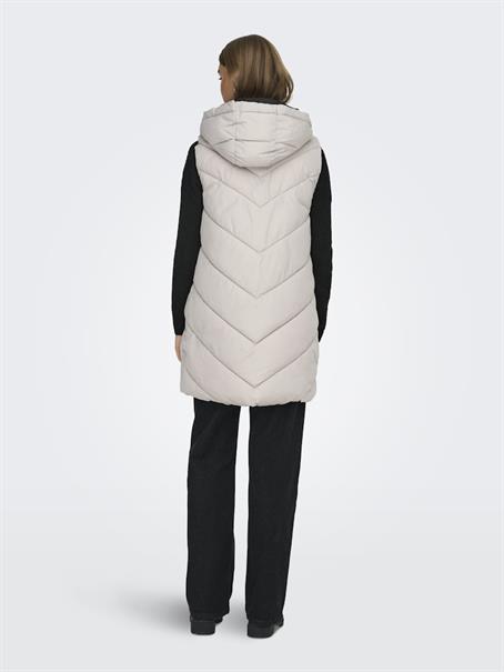 JDYSKYLAR HOOD WAISTCOAT OTW NOOS chateau gray