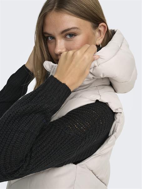 JDYSKYLAR HOOD WAISTCOAT OTW NOOS chateau gray