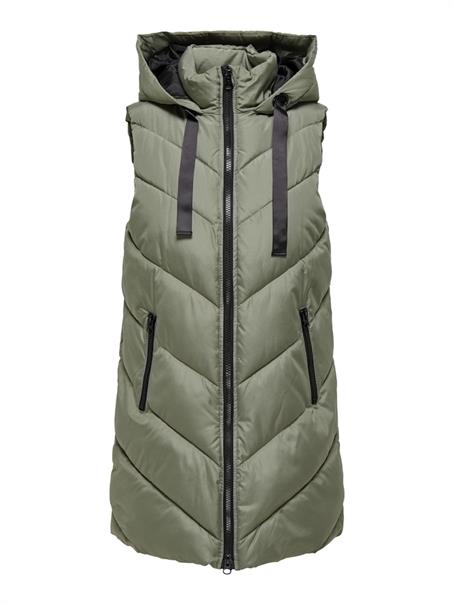 JDYSKYLAR HOOD WAISTCOAT OTW NOOS vetiver