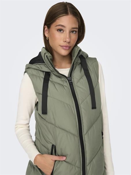 JDYSKYLAR HOOD WAISTCOAT OTW NOOS vetiver