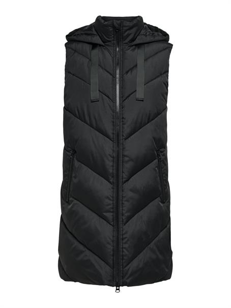 JDYSKYLAR LIFE HOOD WAISTCOAT OTW NOOS black