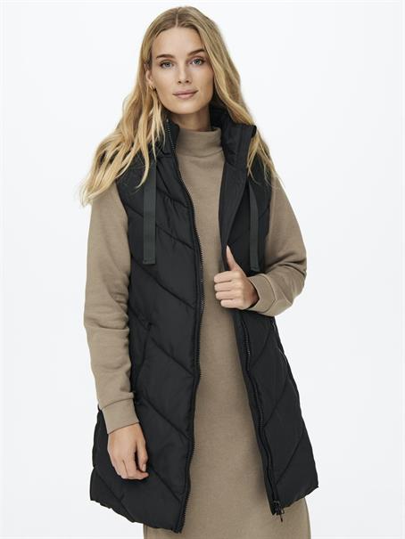 JDYSKYLAR LIFE HOOD WAISTCOAT OTW NOOS black