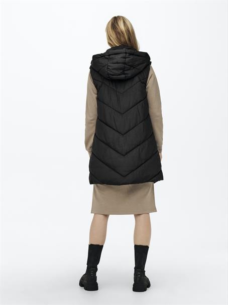 JDYSKYLAR LIFE HOOD WAISTCOAT OTW NOOS black