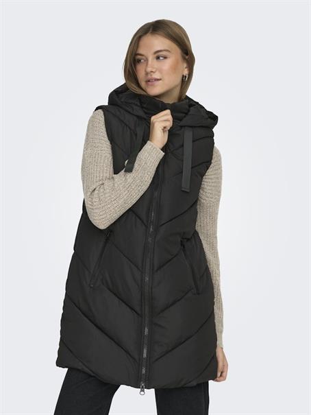 JDYSKYLAR LIFE HOOD WAISTCOAT OTW NOOS black
