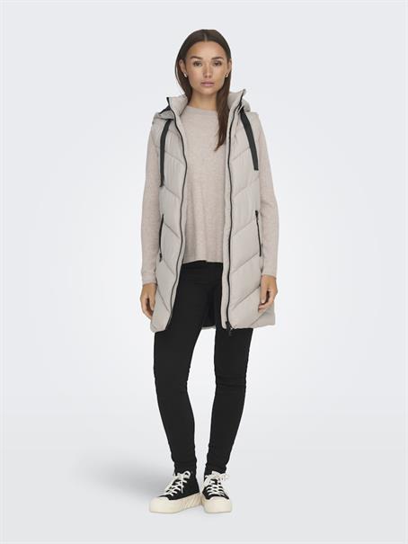 JDYSKYLAR LIFE HOOD WAISTCOAT OTW NOOS chateau gray
