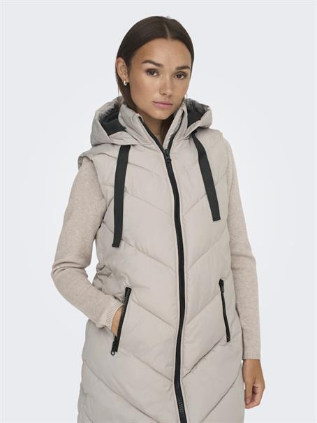 JDYSKYLAR LIFE HOOD WAISTCOAT OTW NOOS chateau gray