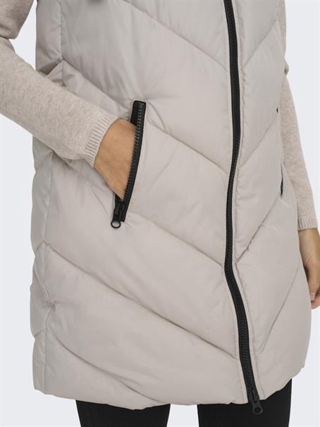 JDYSKYLAR LIFE HOOD WAISTCOAT OTW NOOS chateau gray
