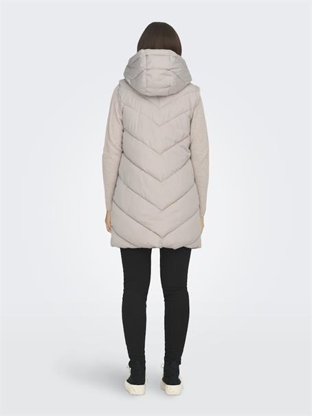 JDYSKYLAR LIFE HOOD WAISTCOAT OTW NOOS chateau gray