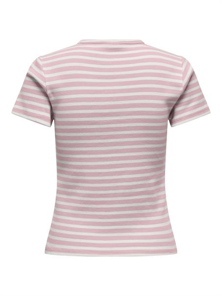 JDYSOLAR S/S O NECK TOP JRS NOOS chalk pink