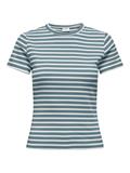 JDYSOLAR S/S O NECK TOP JRS NOOS smoke blue