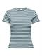 JDYSOLAR S/S O NECK TOP JRS NOOS smoke blue