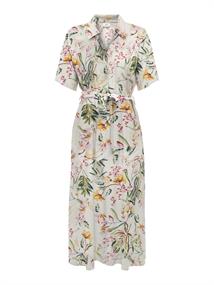 JDYSTARSEZEN LIFE 2/4 MIDIDRESS WVN NOOS cloud dancer