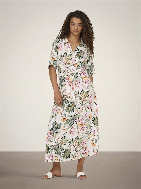 JDYSTARSEZEN LIFE 2/4 MIDIDRESS WVN NOOS cloud dancer