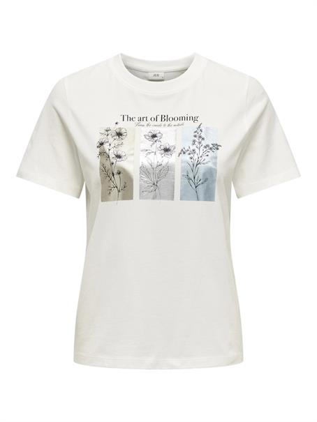 JDYSTAY PISA S/S PRINT TOP JRS cloud dancer1