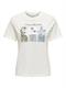 JDYSTAY PISA S/S PRINT TOP JRS cloud dancer1