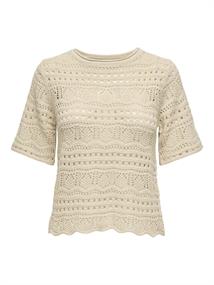 JDYSUN LAY 2/4 PULLOVER KNT tapioca