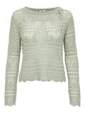 JDYSUN LAY L/S BOATNECK PULLOV. KNT NOOS desert sage