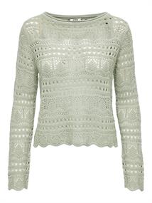 JDYSUN LAY L/S BOATNECK PULLOV. KNT NOOS desert sage