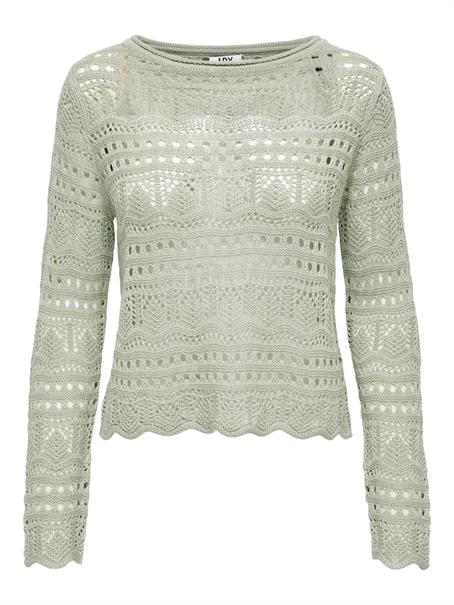 JDYSUN LAY L/S BOATNECK PULLOV. KNT NOOS desert sage