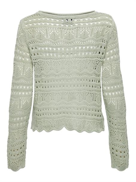 JDYSUN LAY L/S BOATNECK PULLOV. KNT NOOS desert sage