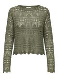 JDYSUN LAY L/S BOATNECK PULLOV. KNT NOOS ivy green