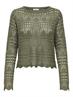 JDYSUN LAY L/S BOATNECK PULLOV. KNT NOOS ivy green
