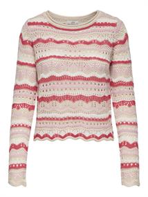 JDYSUN LAY L/S BOATNECK PULLOV. KNT NOOS sandshell