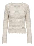 JDYSUN LAY L/S BOATNECK PULLOV. KNT NOOS tapioca