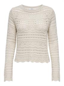 JDYSUN LAY L/S BOATNECK PULLOV. KNT NOOS tapioca