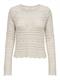 JDYSUN LAY L/S BOATNECK PULLOV. KNT NOOS tapioca