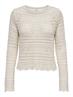 JDYSUN LAY L/S BOATNECK PULLOV. KNT NOOS tapioca