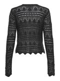 JDYSUN LAY L/S V-NECK TIE CARDIGAN KNT black