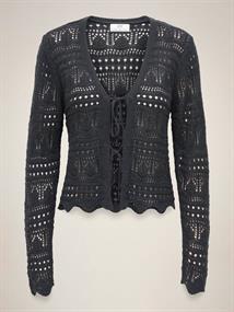 JDYSUN LAY L/S V-NECK TIE CARDIGAN KNT phantom