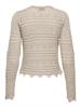 JDYSUN LAY L/S V-NECK TIE CARDIGAN KNT tapioca