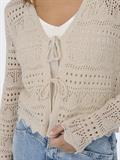 JDYSUN LAY L/S V-NECK TIE CARDIGAN KNT tapioca
