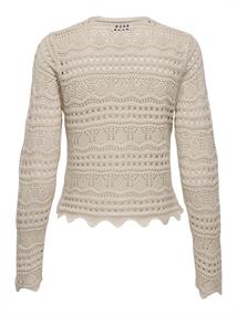 JDYSUN LAY L/S V-NECK TIE CARDIGAN KNT tapioca