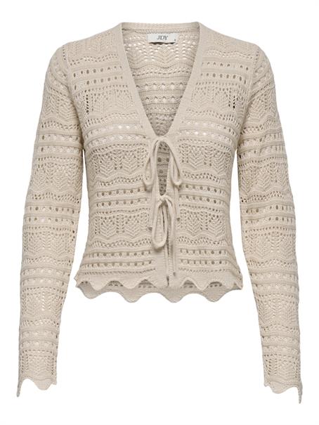 JDYSUN LAY L/S V-NECK TIE CARDIGAN KNT tapioca