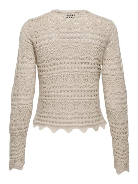 JDYSUN LAY L/S V-NECK TIE CARDIGAN KNT tapioca