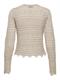 JDYSUN LAY L/S V-NECK TIE CARDIGAN KNT tapioca