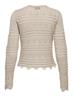 JDYSUN LAY L/S V-NECK TIE CARDIGAN KNT tapioca