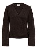 JDYSUPER BECKY L/S WRAP CARDI KNT NOOS chocolate torte