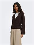 JDYSUPER BECKY L/S WRAP CARDI KNT NOOS chocolate torte