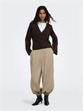 JDYSUPER BECKY L/S WRAP CARDI KNT NOOS chocolate torte