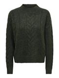 JDYSUSANNA L/S HN CABLES PULLOVER KNT forest night