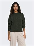JDYSUSANNA L/S HN CABLES PULLOVER KNT forest night