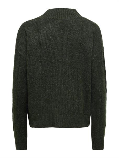 JDYSUSANNA L/S HN CABLES PULLOVER KNT forest night