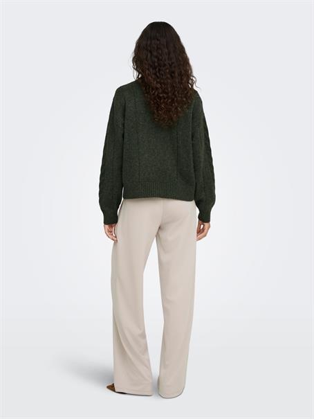 JDYSUSANNA L/S HN CABLES PULLOVER KNT forest night