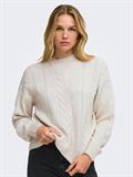 JDYSUSANNA L/S HN CABLES PULLOVER KNT oatmeal